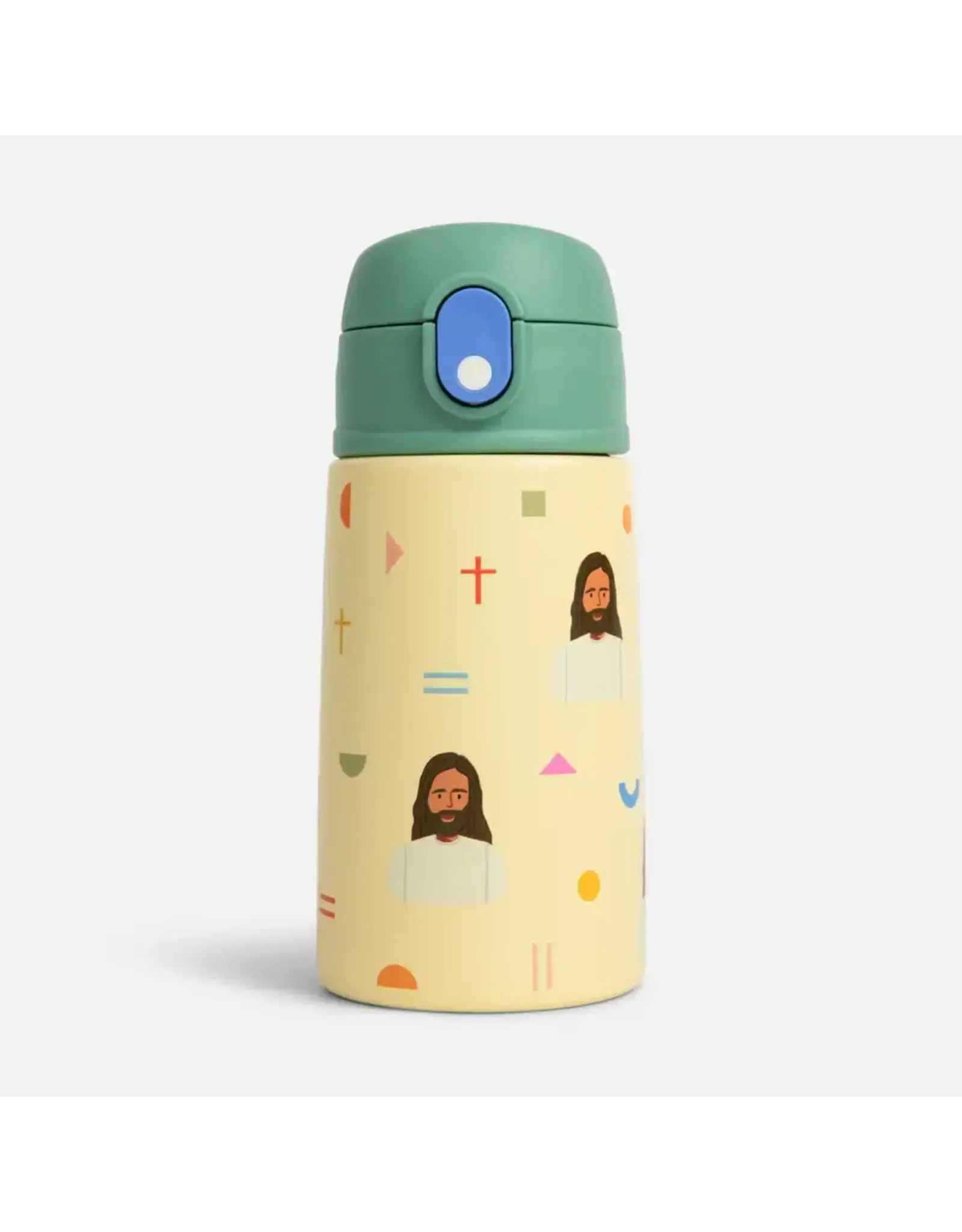 Be a Heart Jesus Water Bottle - Green