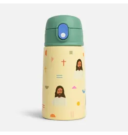 Be a Heart Jesus Water Bottle - Green