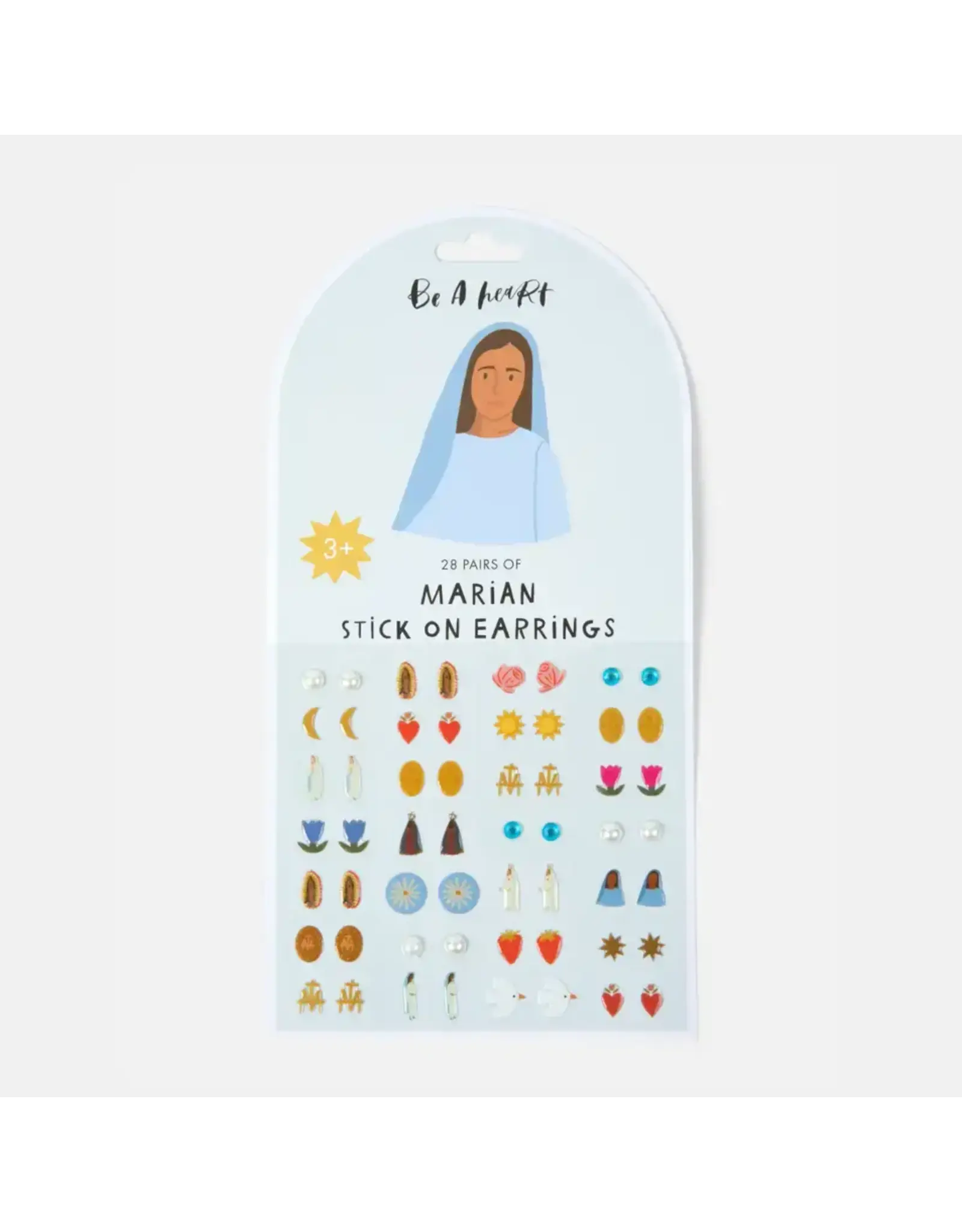 Be a Heart Marian Stick On Earrings