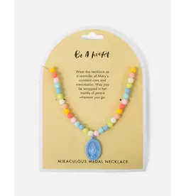 Be a Heart Miraculous Medal Plastic Children's Necklace