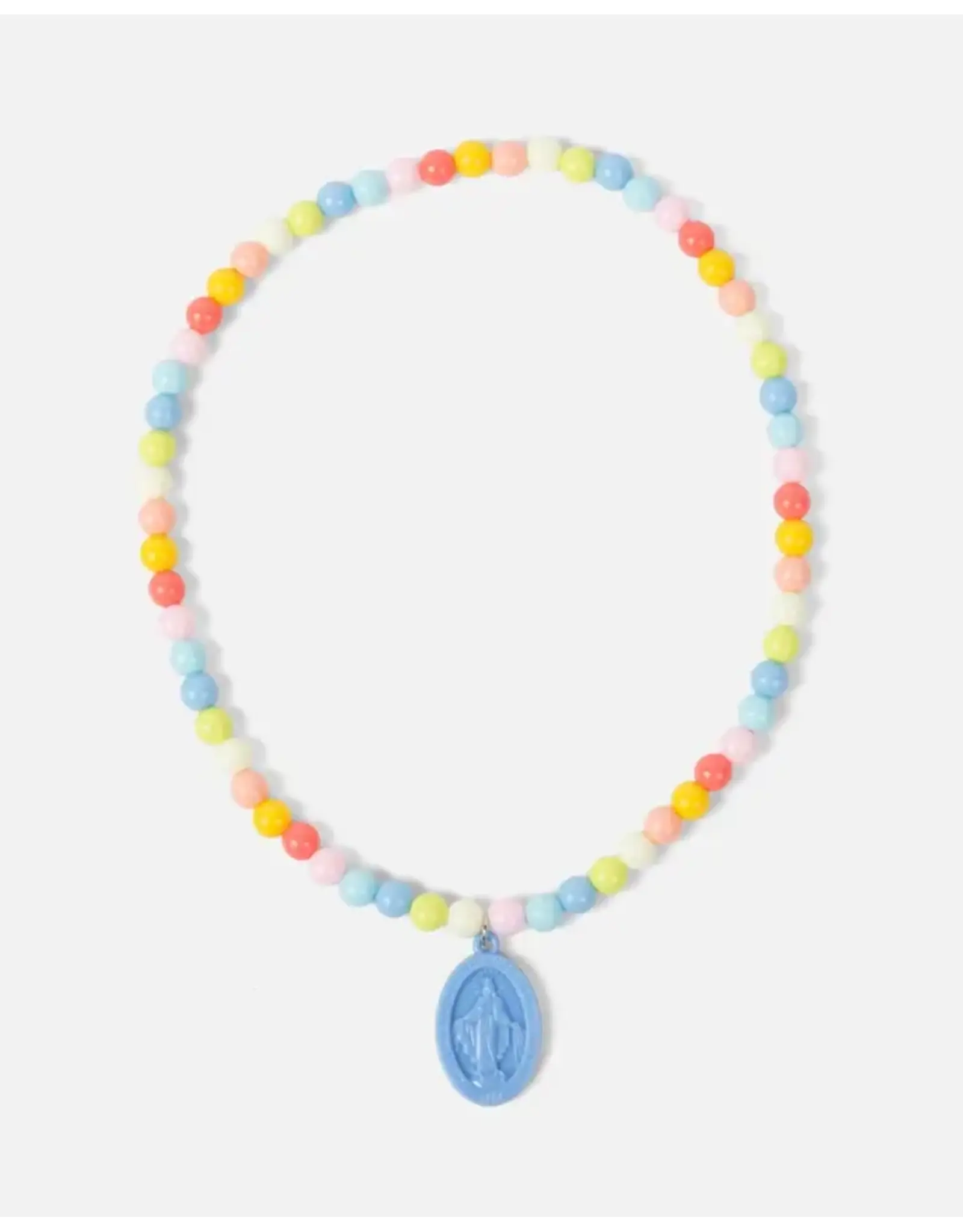 Be a Heart Miraculous Medal Plastic Children's Necklace