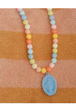 Be a Heart Miraculous Medal Plastic Children's Necklace