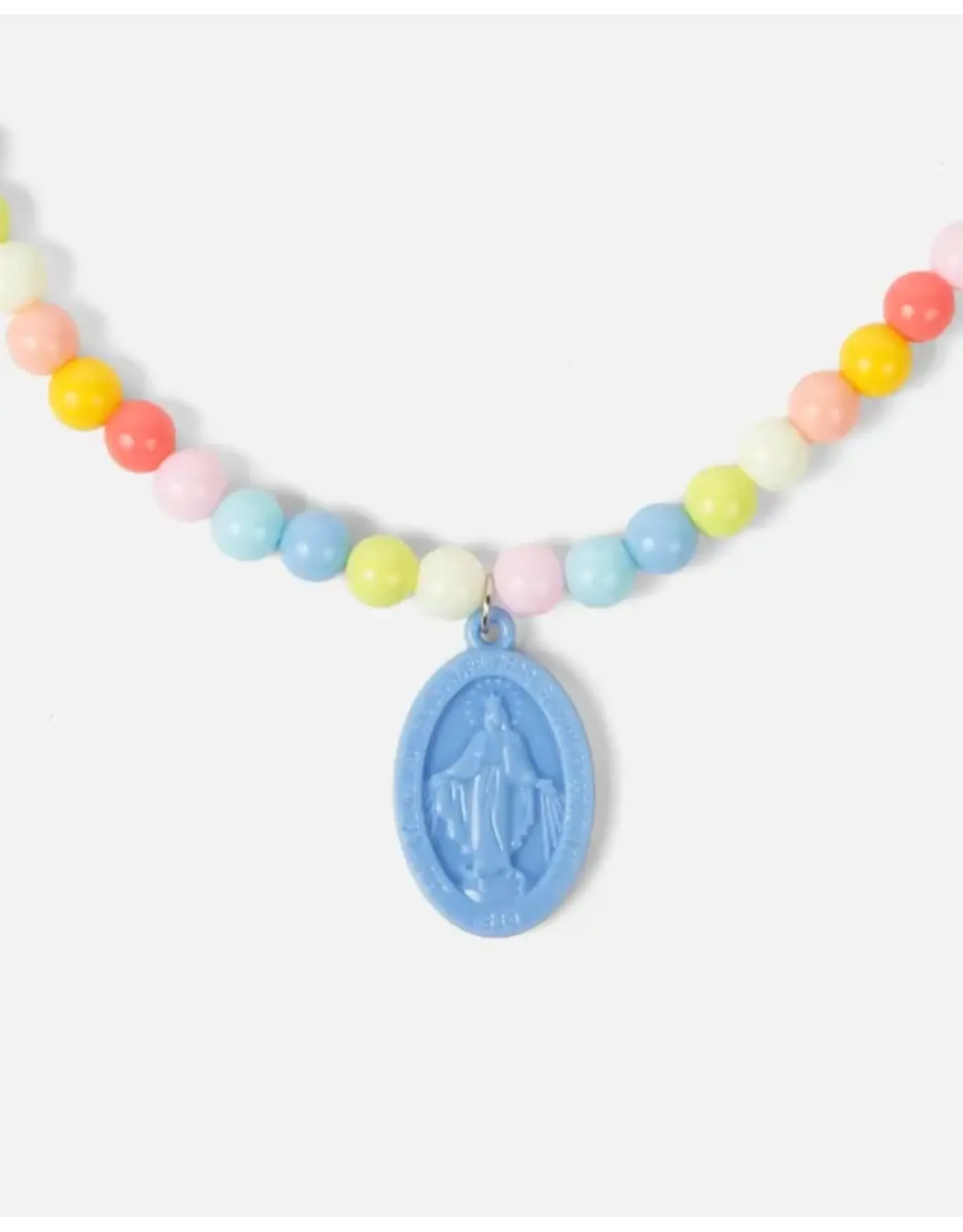 Be a Heart Miraculous Medal Plastic Children's Necklace