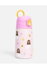 Be a Heart Jesus Water Bottle - Pink
