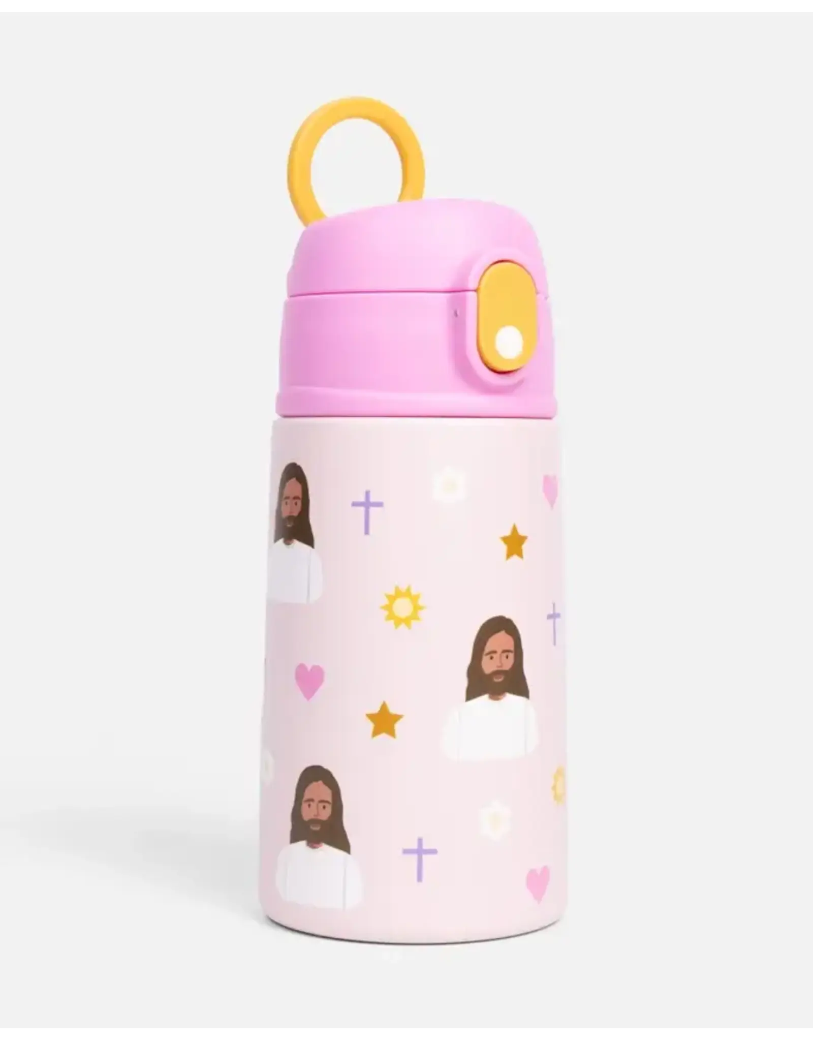 Be a Heart Jesus Water Bottle - Pink