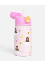 Be a Heart Jesus Water Bottle - Pink
