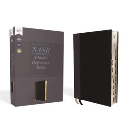 Zondervan NASB 1995 Text Comfort-Print Reference Bible, Leathersoft Black (Thumb Indexed)