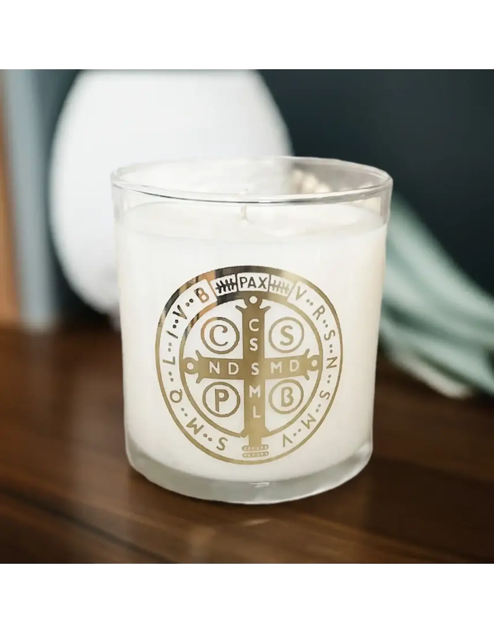 Pax Rosa St. Benedict Medal  Candle, 9oz