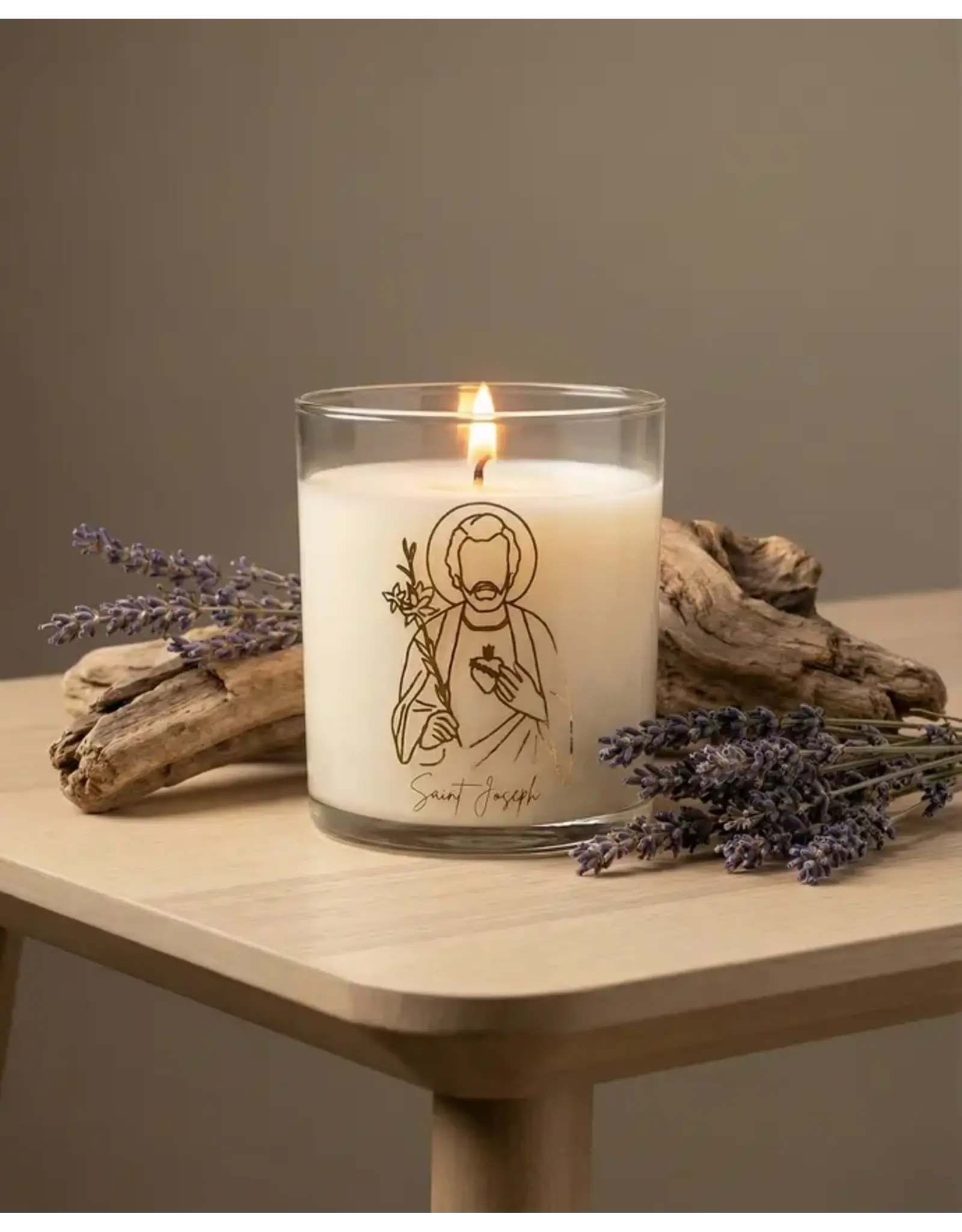 Pax Rosa St. Joseph Candle, 9oz