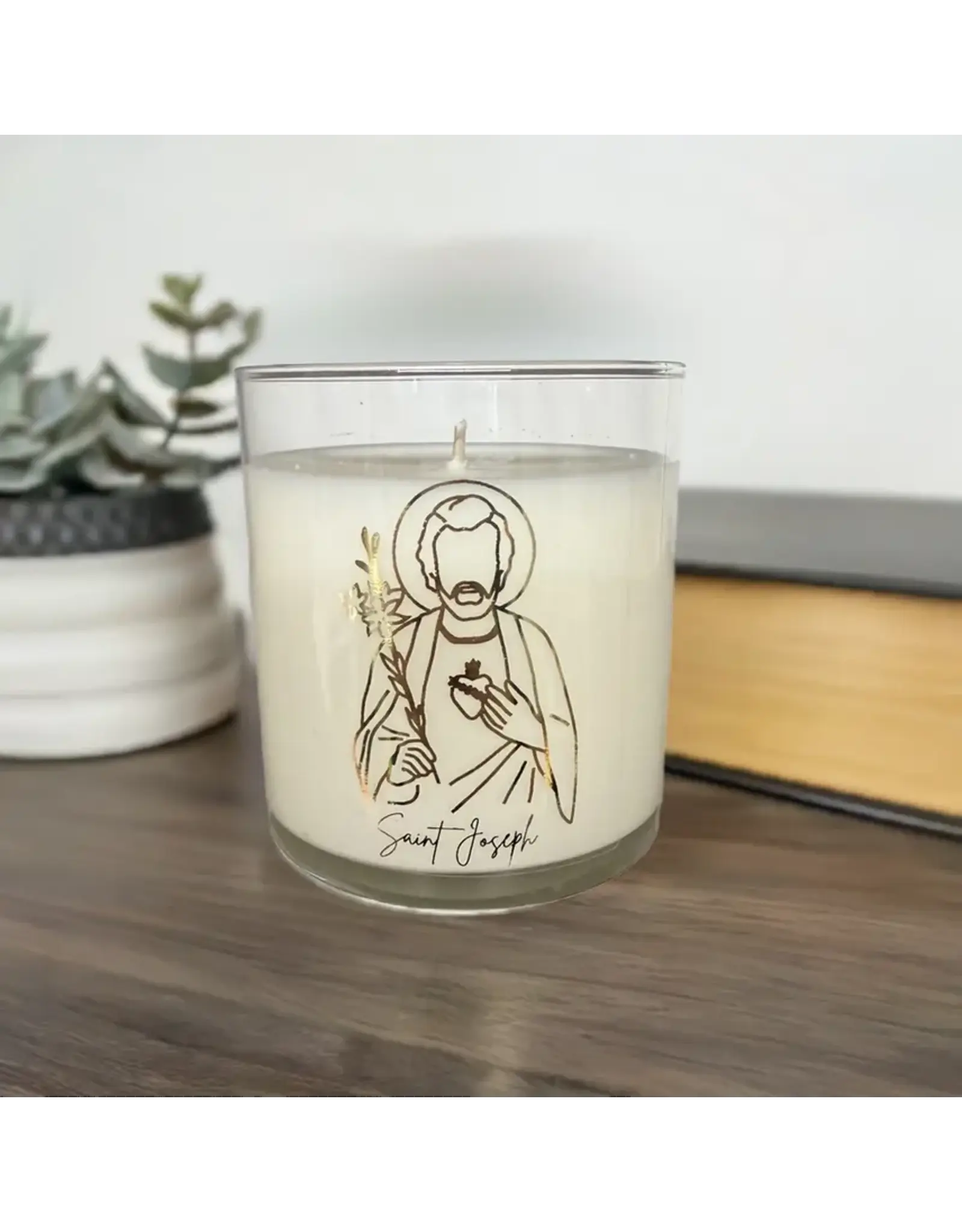 Pax Rosa St. Joseph Candle, 9oz