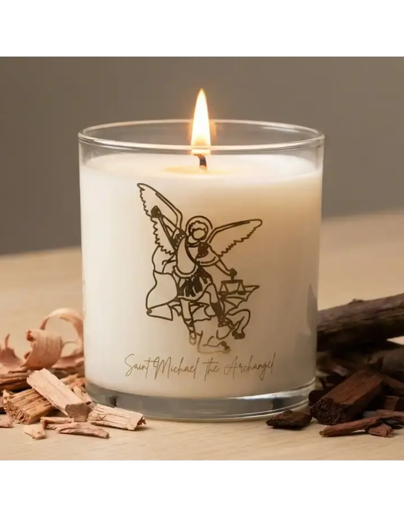 Pax Rosa St. Michael the Archangel Candle, 9oz