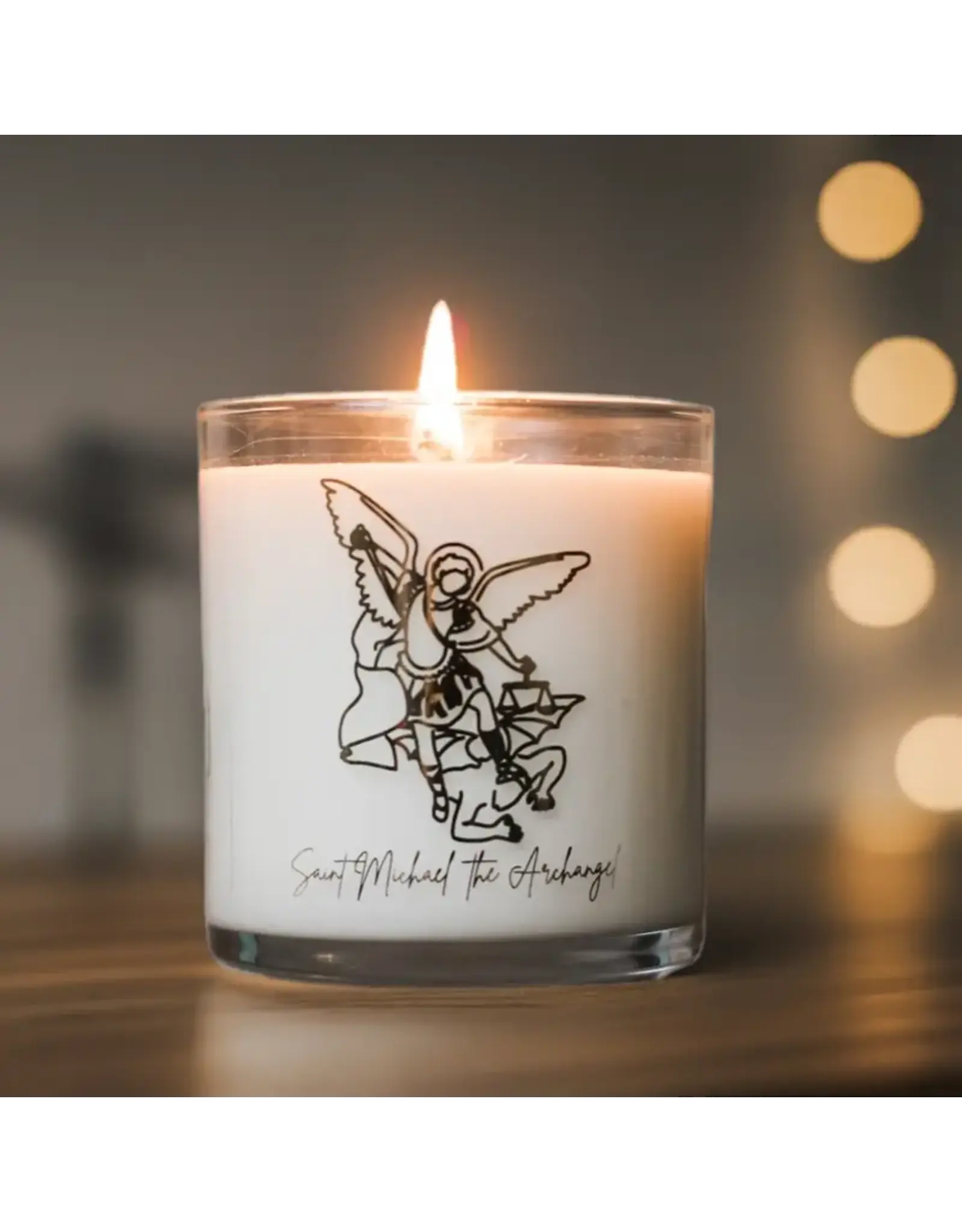 Pax Rosa St. Michael the Archangel Candle, 9oz