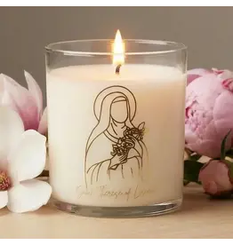 Pax Rosa Therese of Lisieux Candle, 9oz