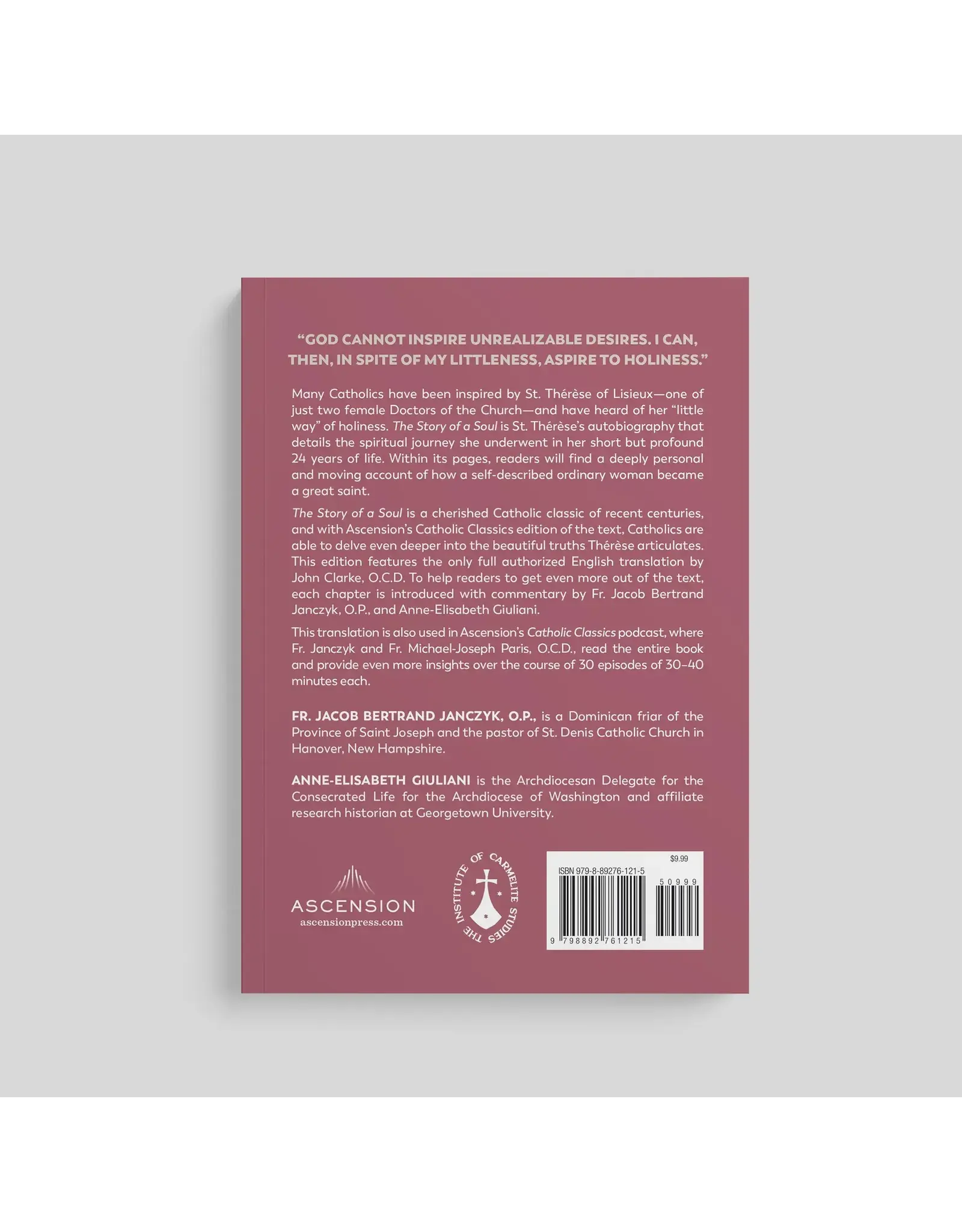 Ascension Press Story of a Soul: Autobiography of St. Thérèse of Lisieux (Official Carmelite Translation), Mass Market Paperback