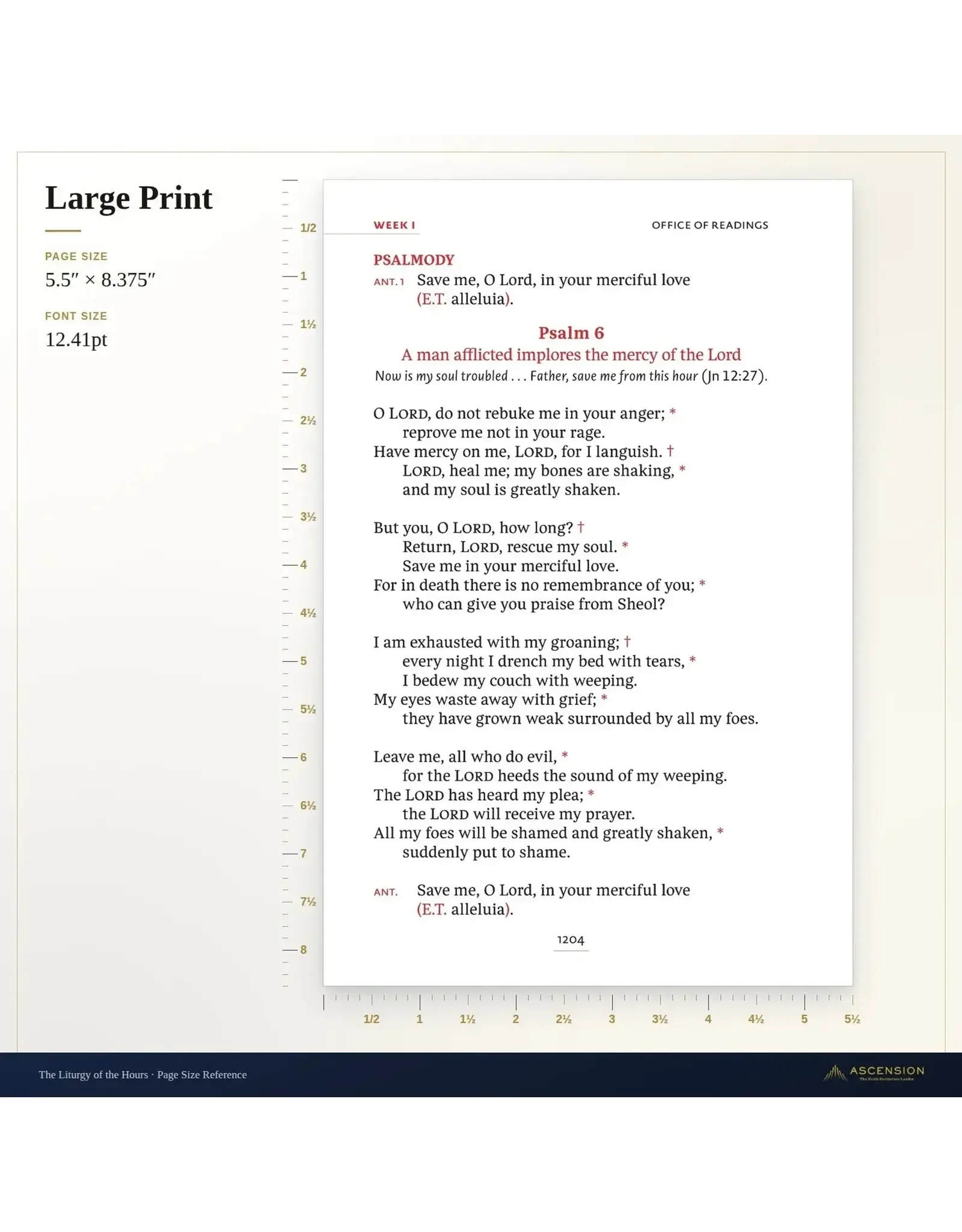Ascension Press The Liturgy of the Hours, Second Edition Large Print - Volume II (AP)