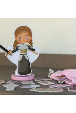 Saintly Heart St. Thérèse Magnetic Wooden Dress-Up Doll Set