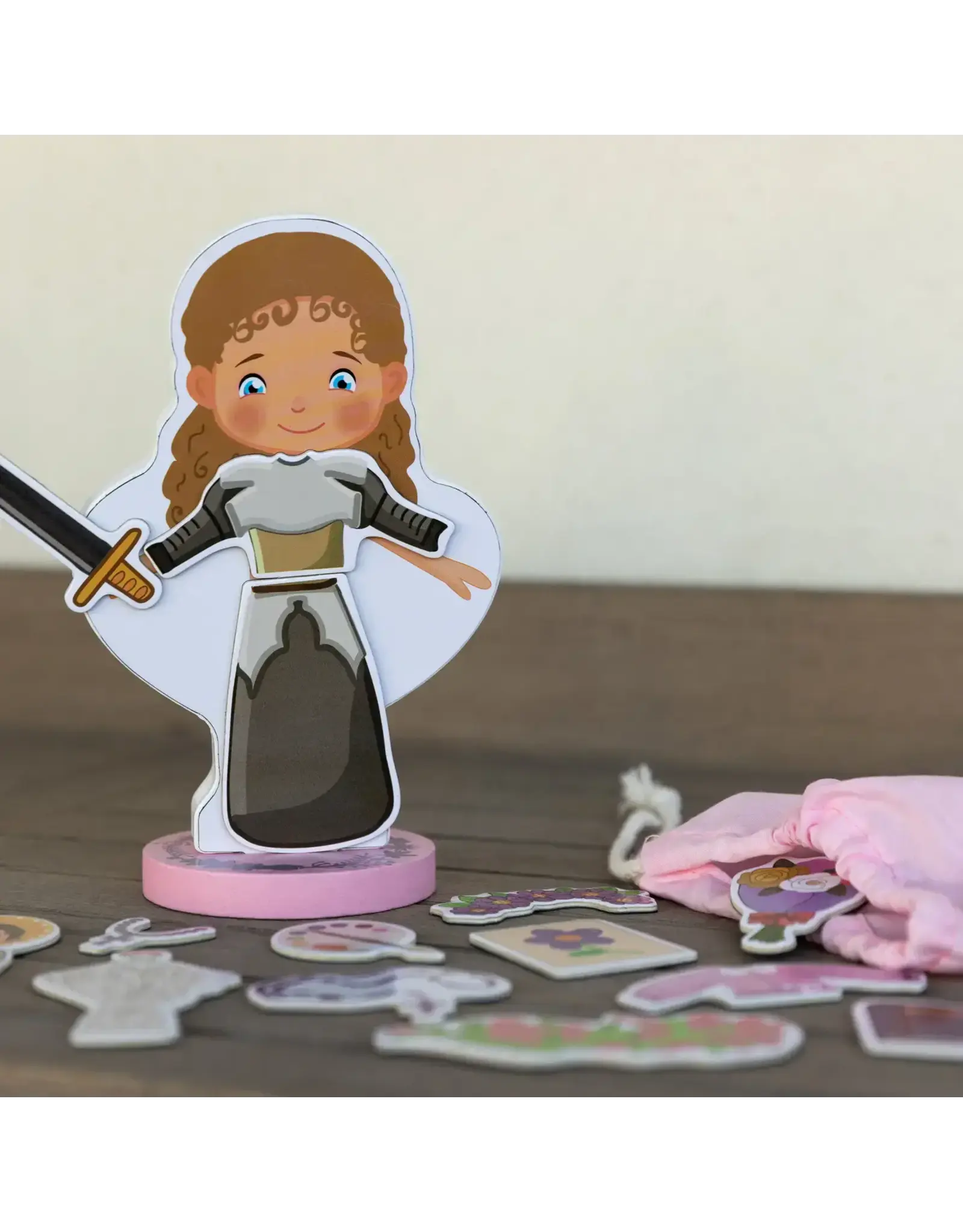 Saintly Heart St. Thérèse Magnetic Wooden Dress-Up Doll Set
