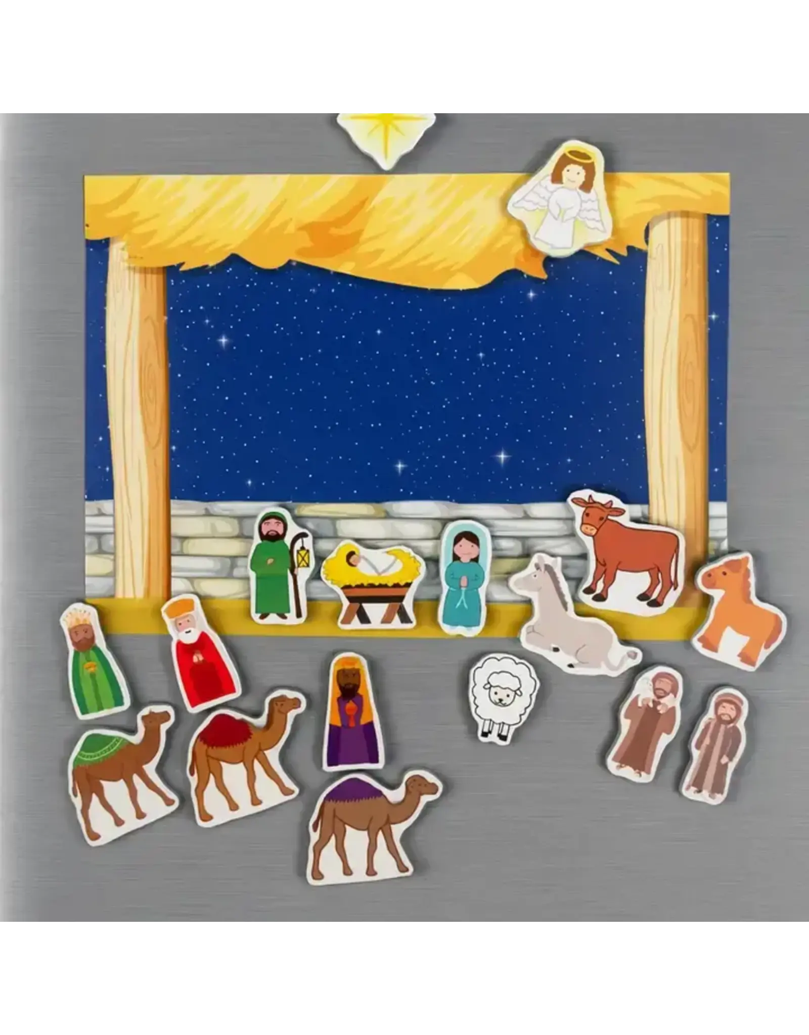 Saintly Heart Nativity Magnet Set