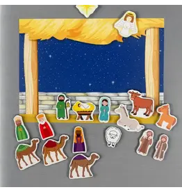 Saintly Heart Nativity Magnet Set