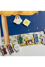 Saintly Heart Nativity Magnet Set