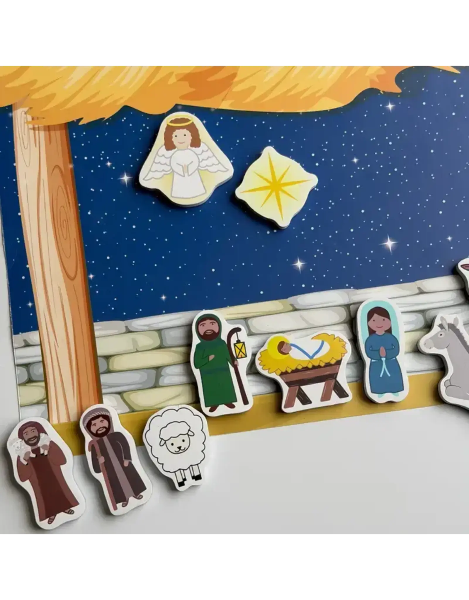 Saintly Heart Nativity Magnet Set