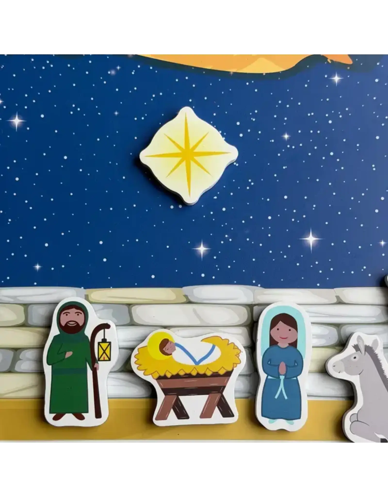 Saintly Heart Nativity Magnet Set