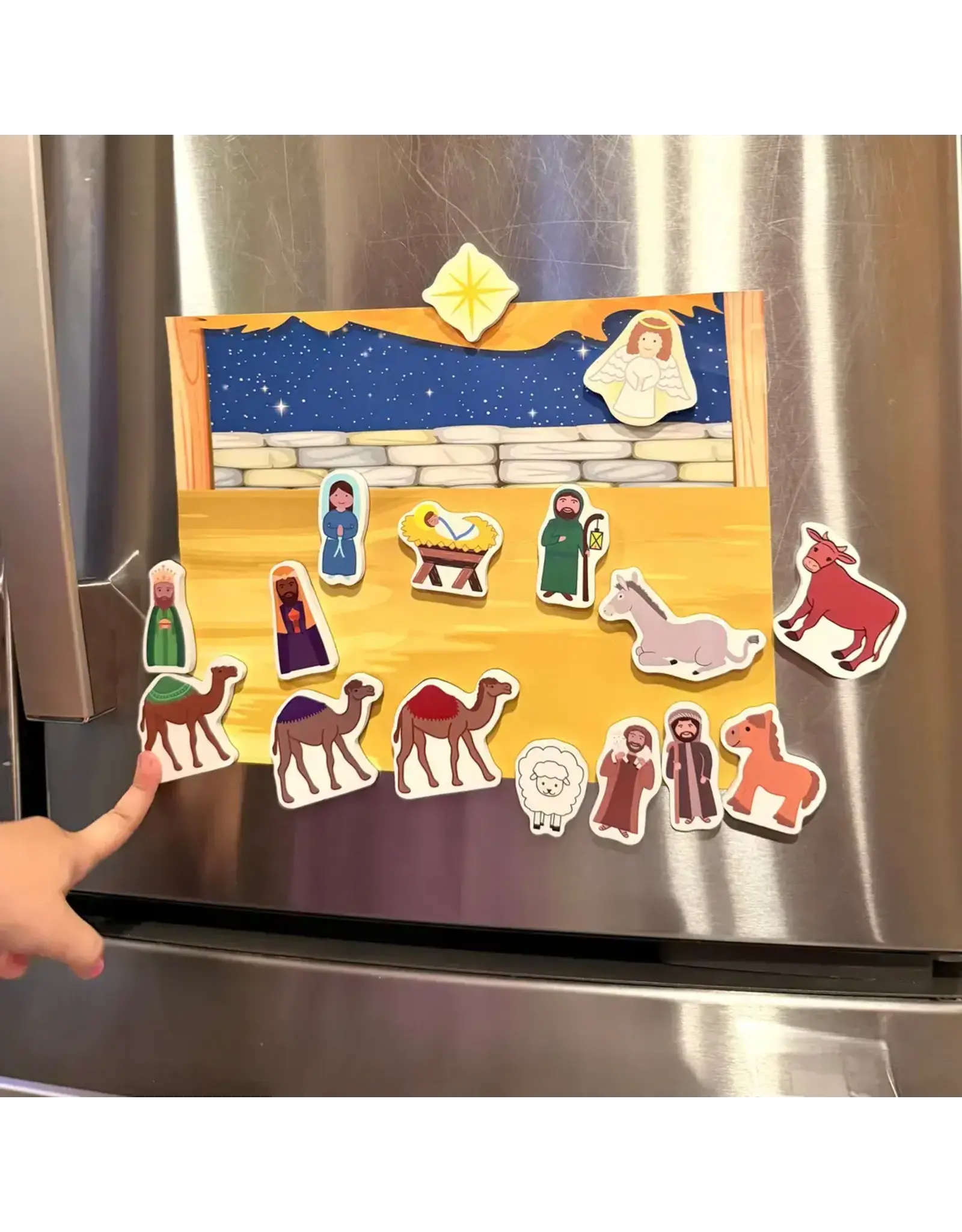 Saintly Heart Nativity Magnet Set