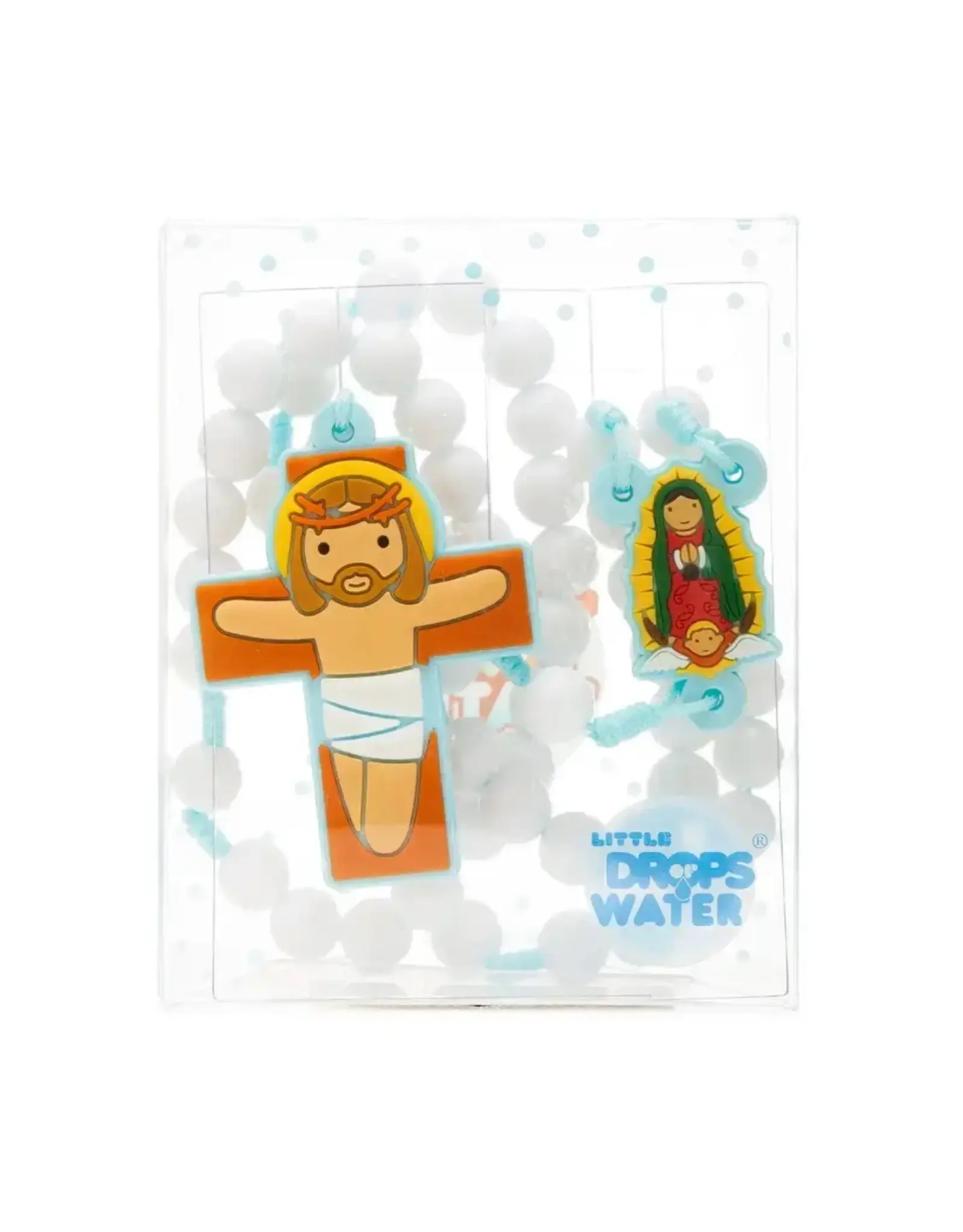 Little Drops of Water Our Lady of Guadalupe Rosary for Boys - Blue