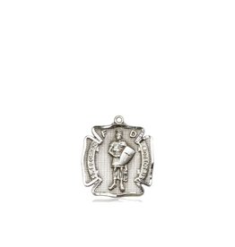 Bliss St. Florian Medal - Patron of Firefighters, Sterling Silver