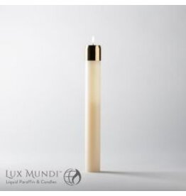 Lux Mundi Refillable Oil Altar Candle 3"x12"