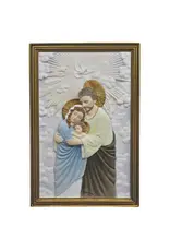Goldscheider Holy Family Plaque - Color (6"x9")