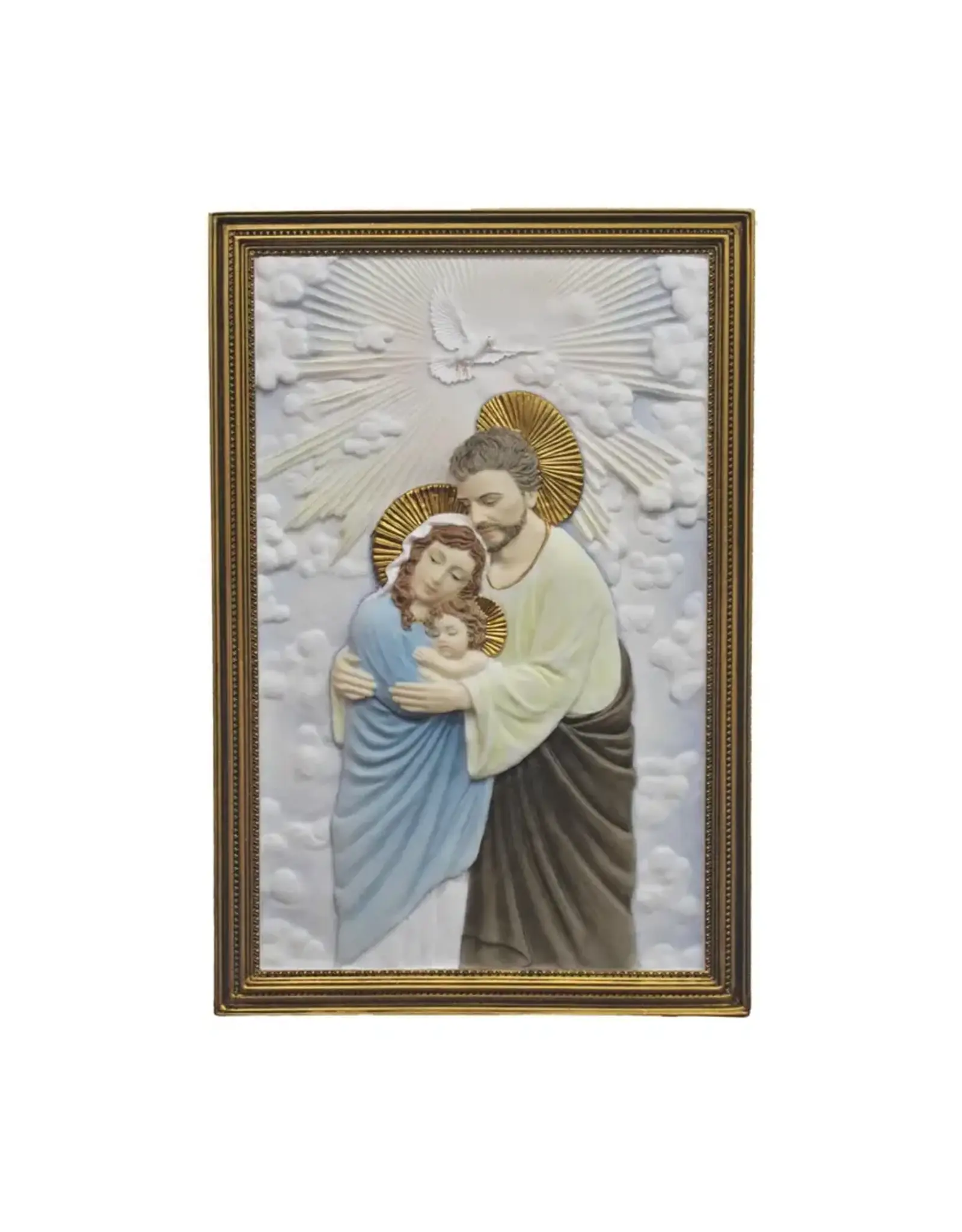 Goldscheider Holy Family Plaque - Color (6"x9")