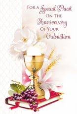 Greetings of Faith Card - Ordination Anniversary, Priest