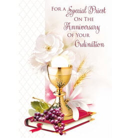 Greetings of Faith Card - Ordination Anniversary, Priest