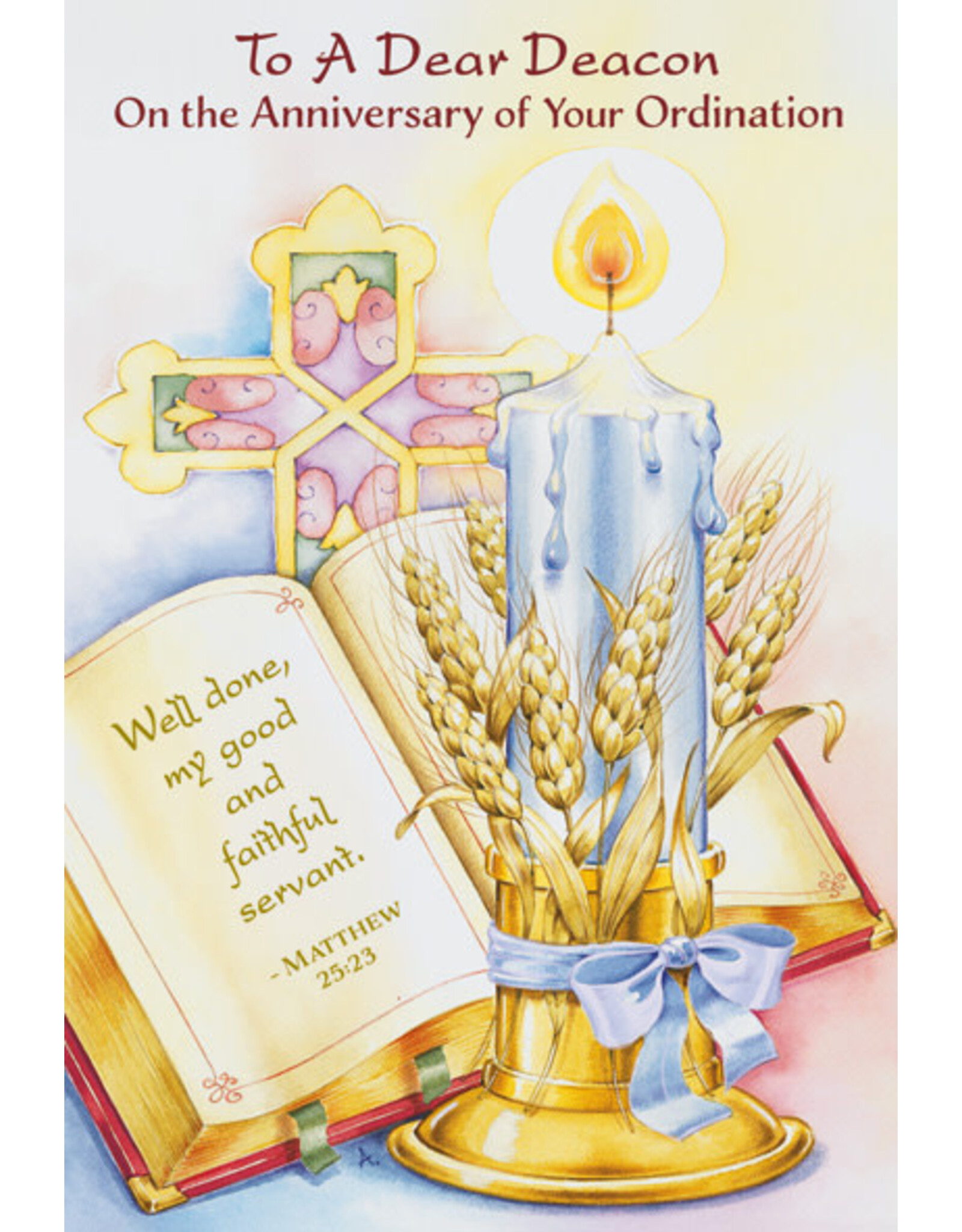 Greetings of Faith Card - Ordination Anniversary, Deacon