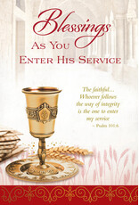Greetings of Faith Card - As You Enter God's Service