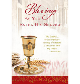 Greetings of Faith Card - As You Enter God's Service