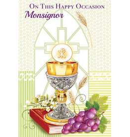Greetings of Faith Card - Happy Occasion, Monsignor