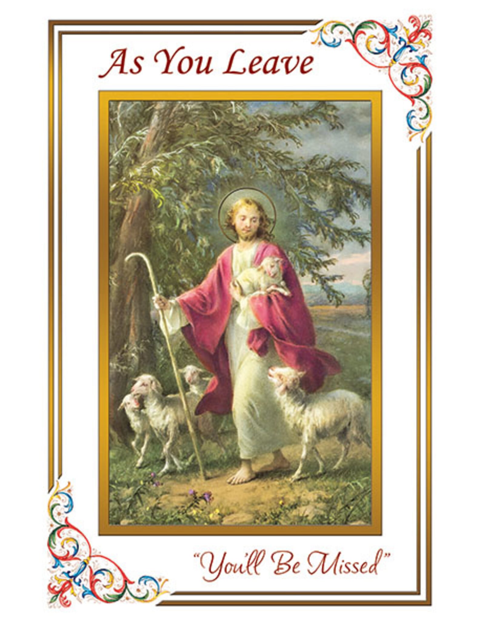 Greetings of Faith Card - As You Leave