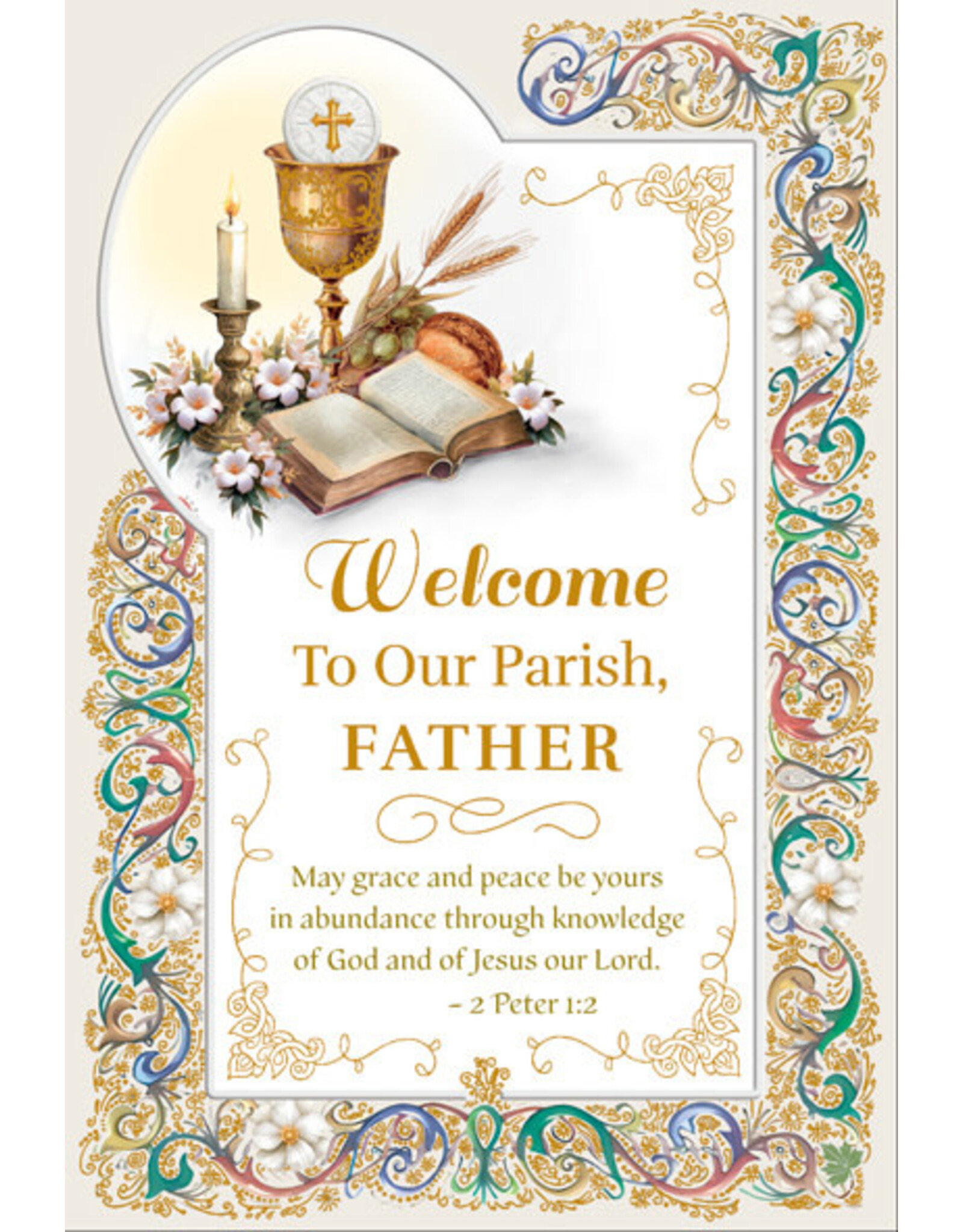 Greetings of Faith Card - Welcome to Our Parish, Father