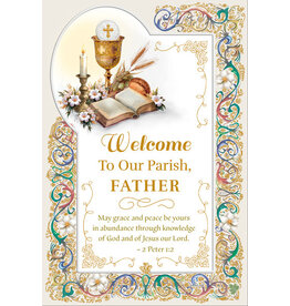 Greetings of Faith Card - Welcome to Our Parish, Father