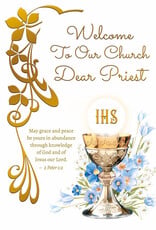 Greetings of Faith Card - Welcome to Our Parish, Dear Priest