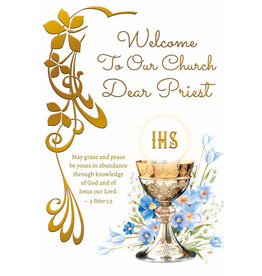 Greetings of Faith Card - Welcome to Our Parish, Dear Priest
