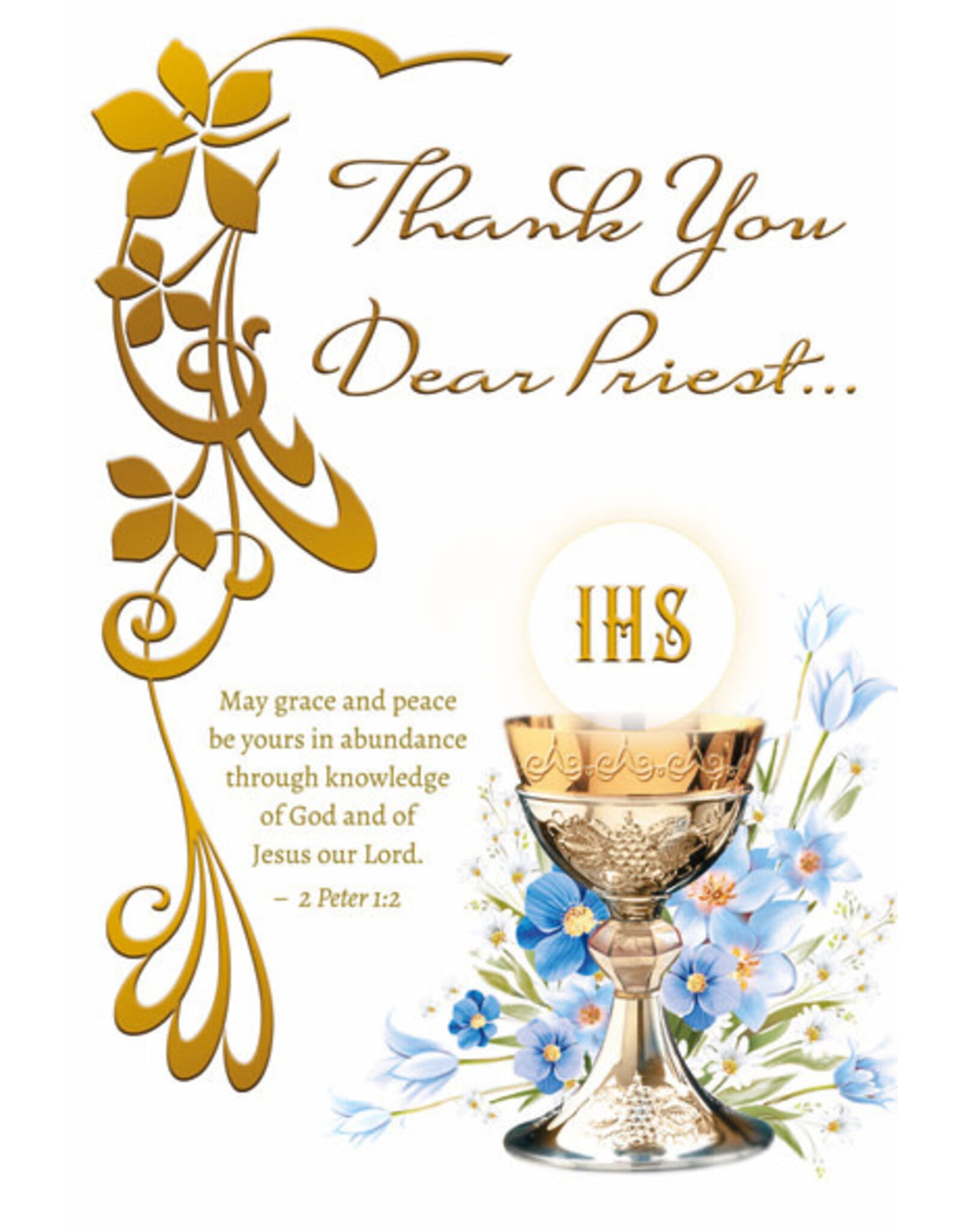Greetings of Faith Card - Thank You Dear Priest
