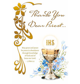 Greetings of Faith Card - Thank You Dear Priest