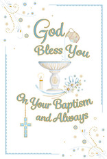 Greetings of Faith Card - Baptism (Adult/All Ages), God Bless You