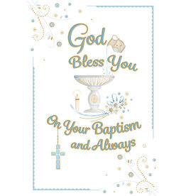 Greetings of Faith Card - Baptism (Adult/All Ages), God Bless You