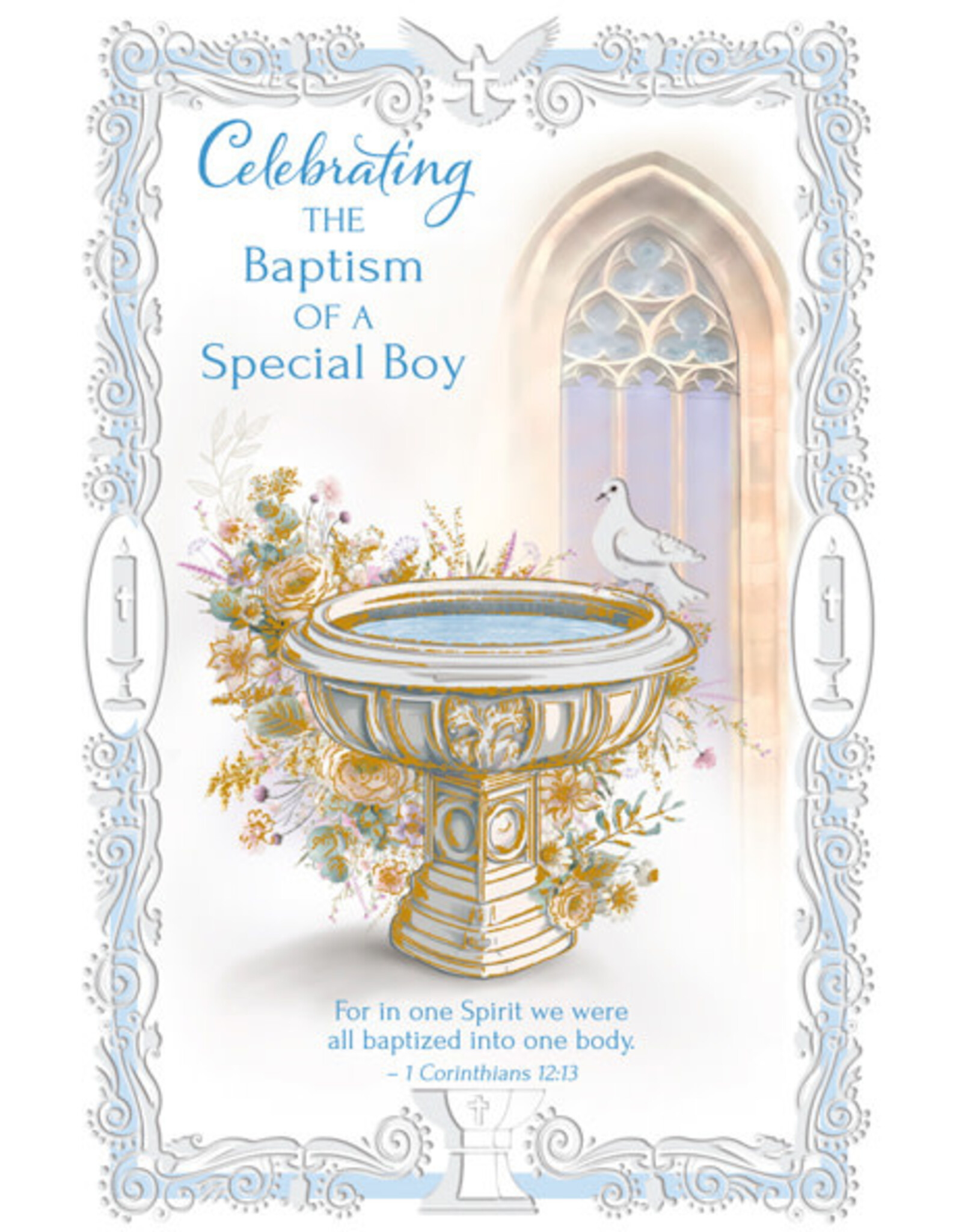 Greetings of Faith Card - Baptism, Boy (Child/Teen)