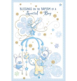 Greetings of Faith Card - Baptism, Boy
