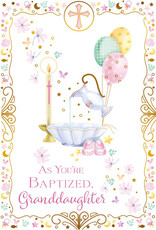Greetings of Faith Card - Baptism, Granddaughter (Adult/All Ages)